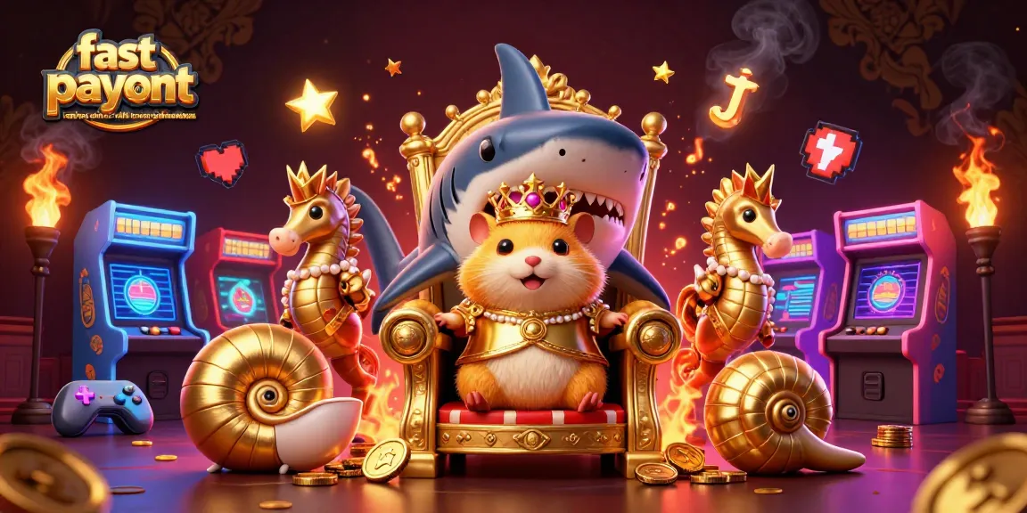 Experience the excitement of fast payout casinos online with instant withdrawals featuring a hamster king and vibrant gaming elements.